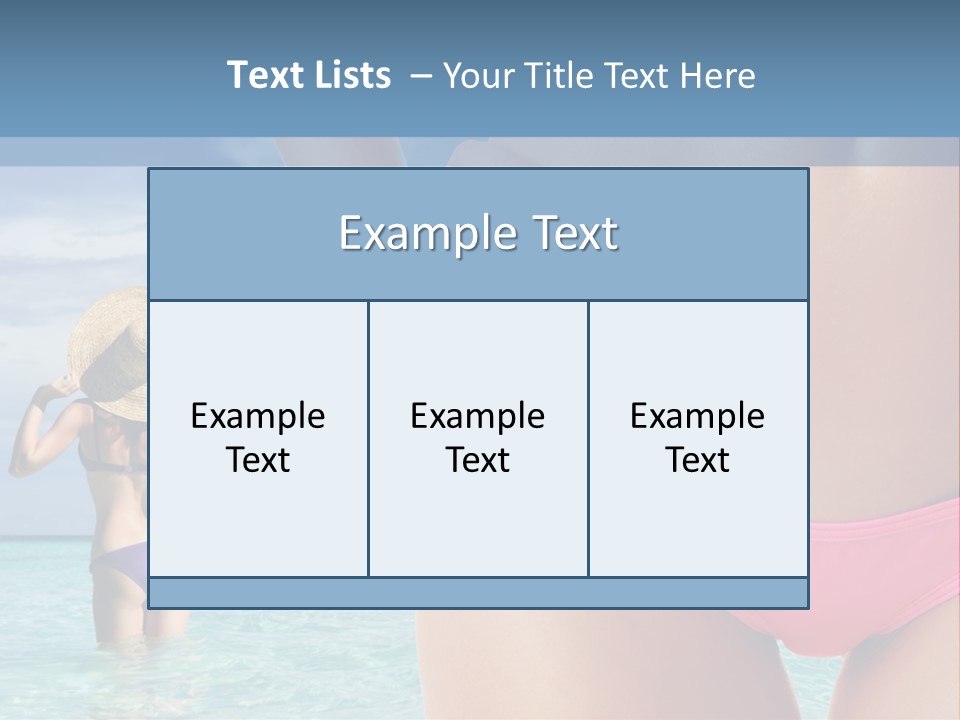 Water Healthy Idyllic PowerPoint Template