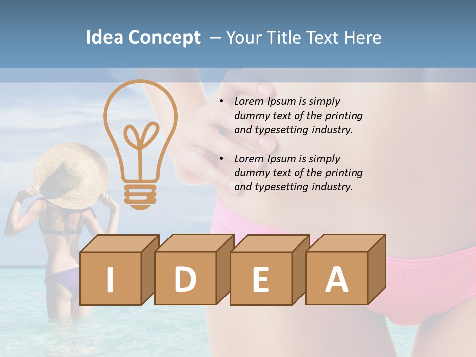 Water Healthy Idyllic PowerPoint Template