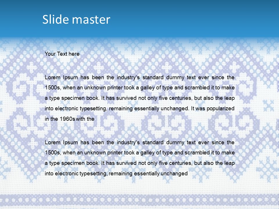 Traditional Conceptual Lappet PowerPoint Template