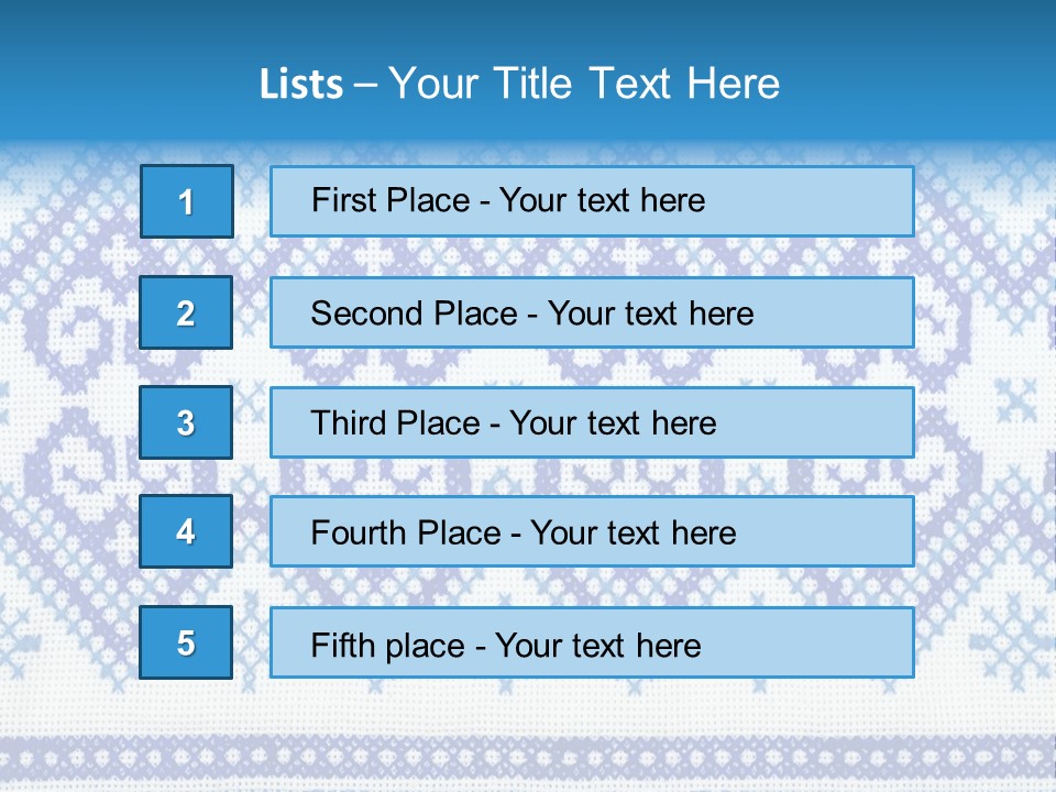 Traditional Conceptual Lappet PowerPoint Template