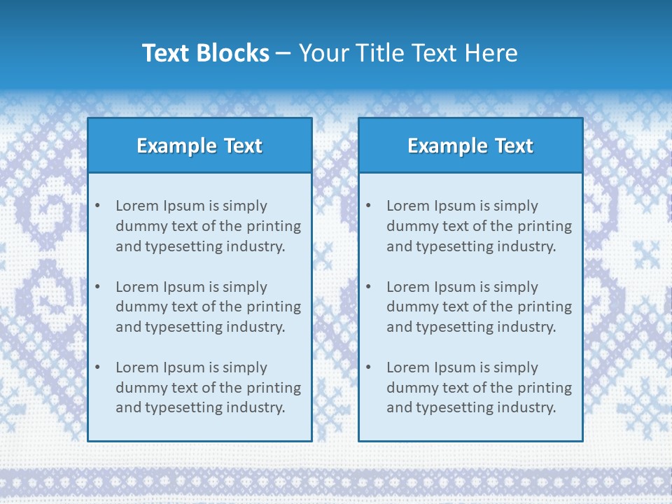 Traditional Conceptual Lappet PowerPoint Template