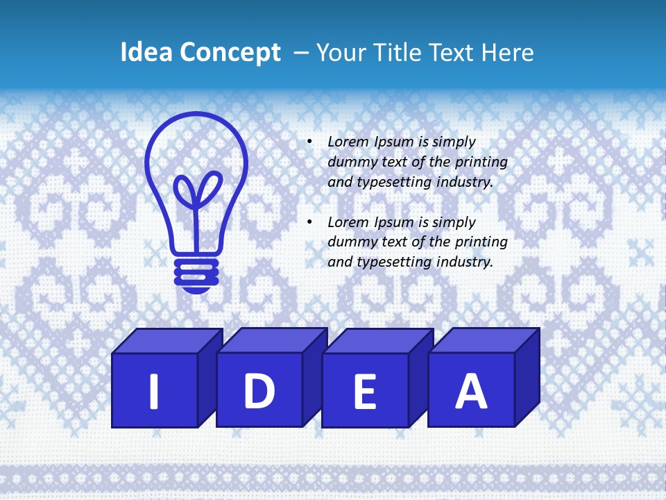 Traditional Conceptual Lappet PowerPoint Template