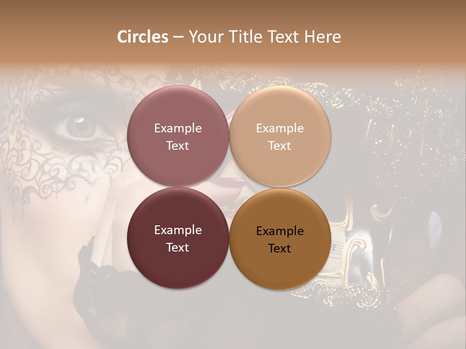 Lace Face White PowerPoint Template