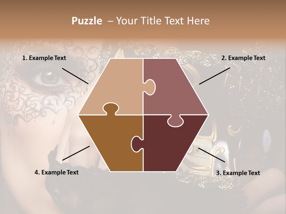 Lace Face White PowerPoint Template