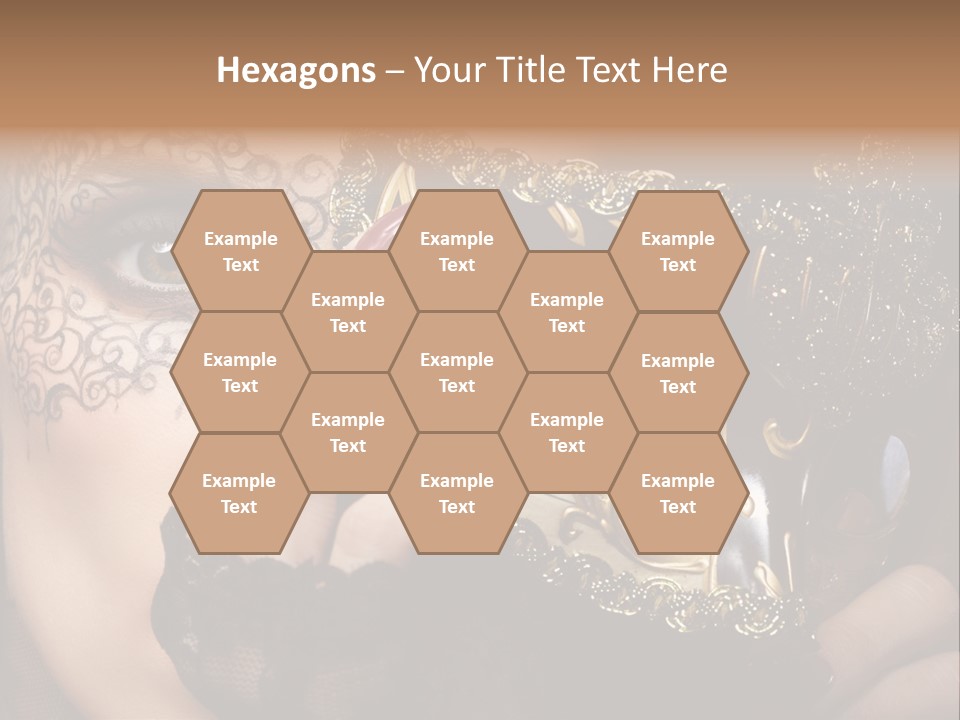 Lace Face White PowerPoint Template