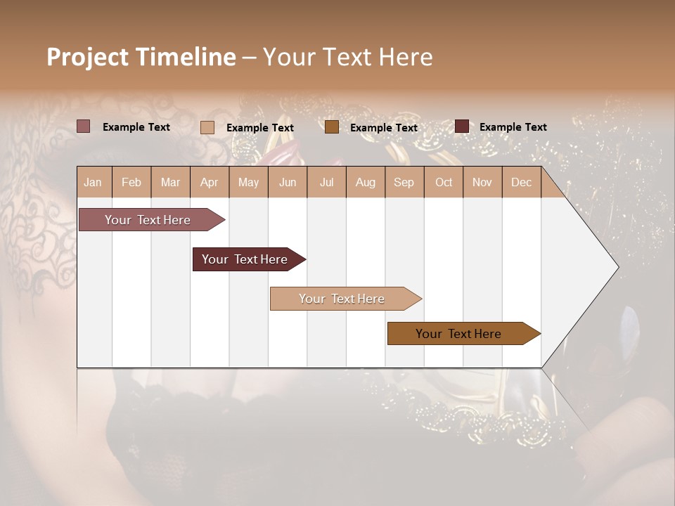 Lace Face White PowerPoint Template