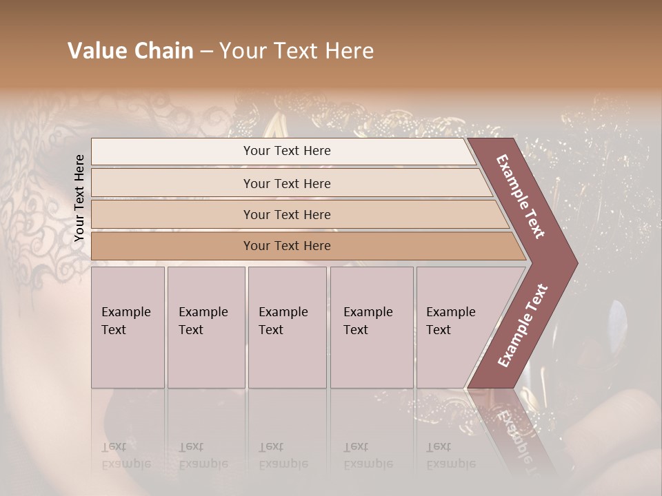 Lace Face White PowerPoint Template