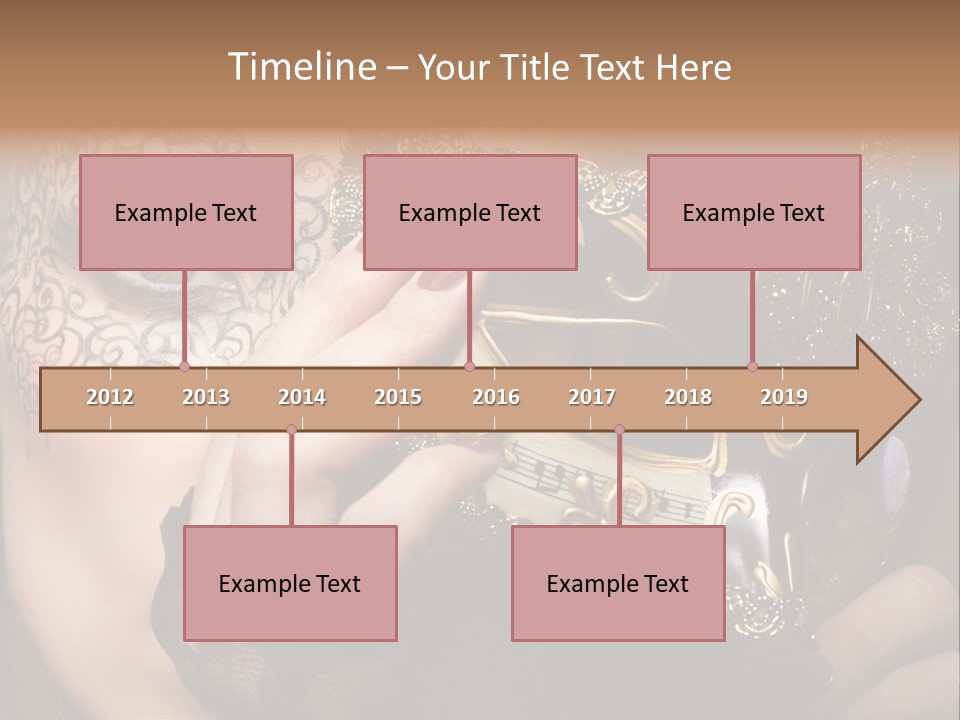 Lace Face White PowerPoint Template