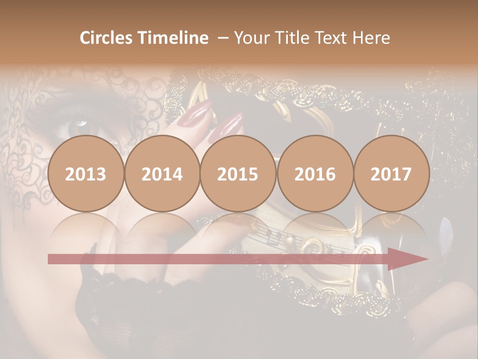 Lace Face White PowerPoint Template