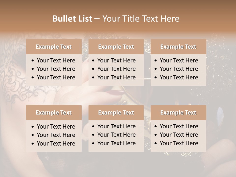 Lace Face White PowerPoint Template