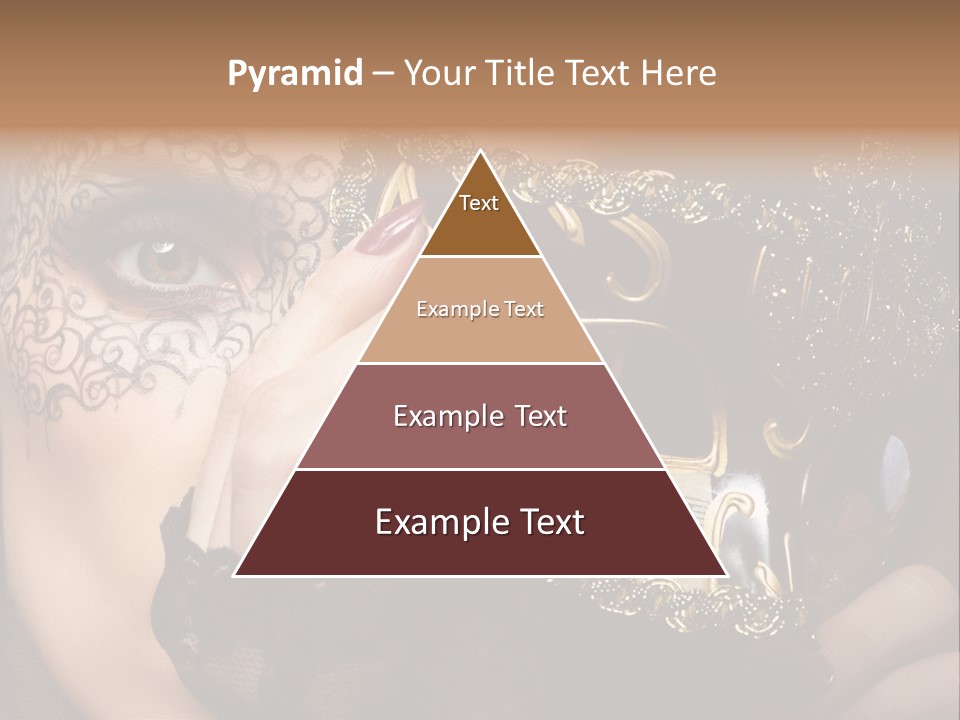 Lace Face White PowerPoint Template