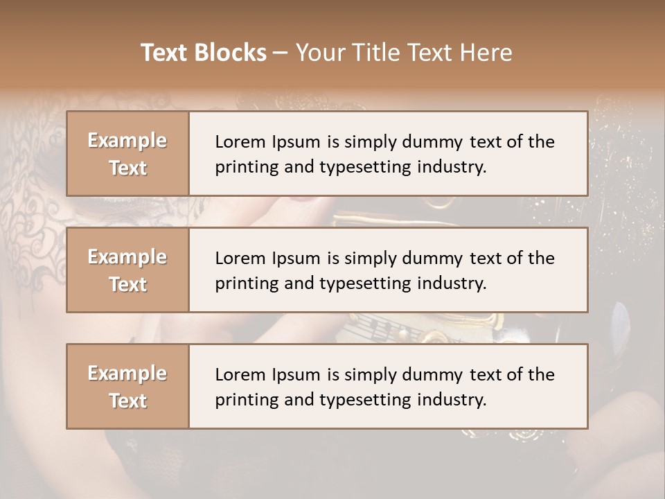 Lace Face White PowerPoint Template