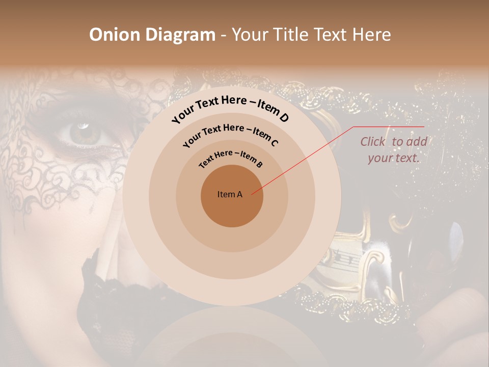 Lace Face White PowerPoint Template