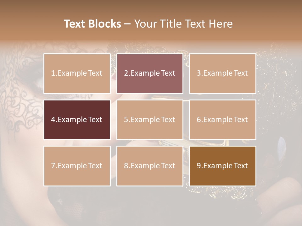 Lace Face White PowerPoint Template