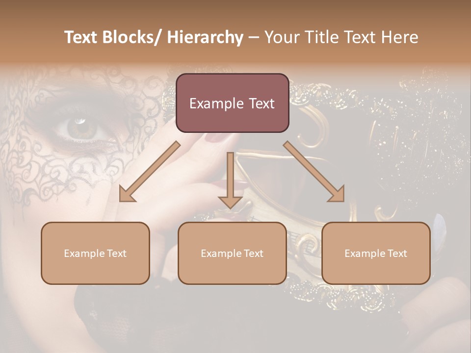 Lace Face White PowerPoint Template