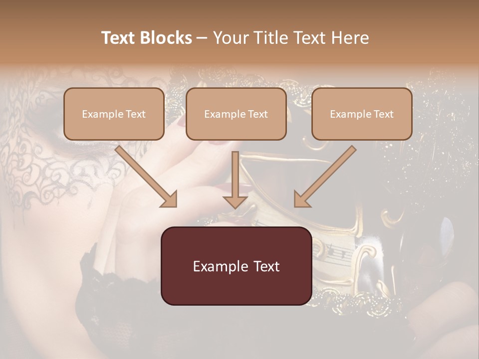 Lace Face White PowerPoint Template
