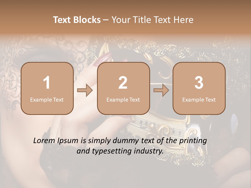 Lace Face White PowerPoint Template