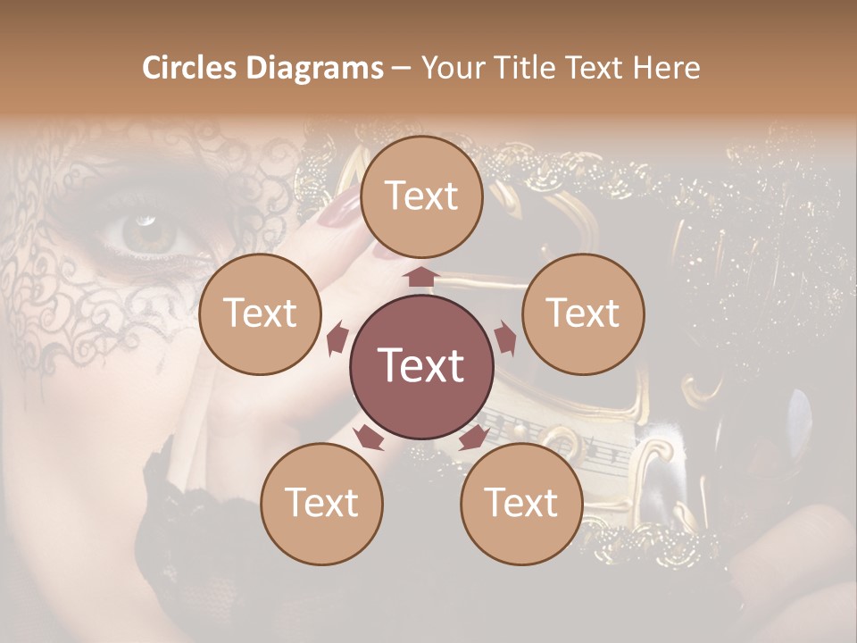 Lace Face White PowerPoint Template