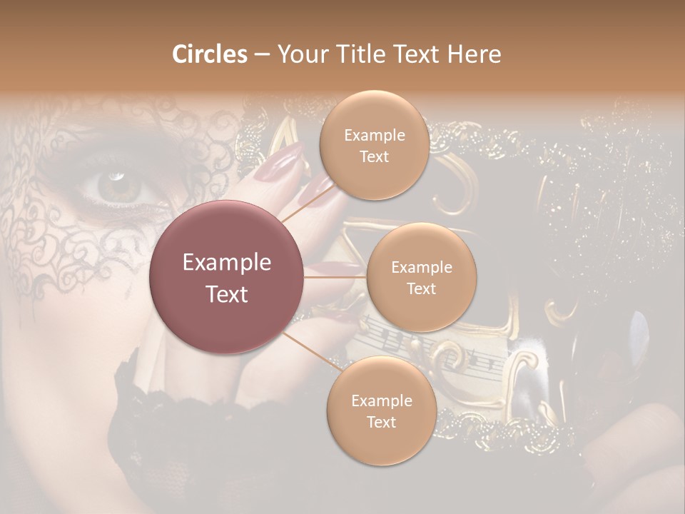 Lace Face White PowerPoint Template