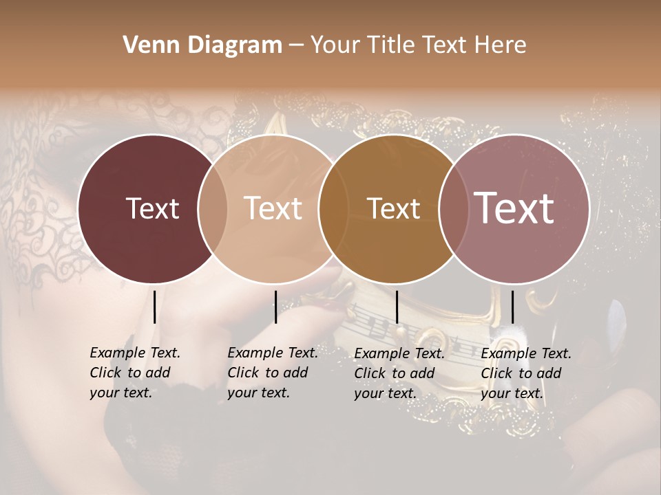 Lace Face White PowerPoint Template