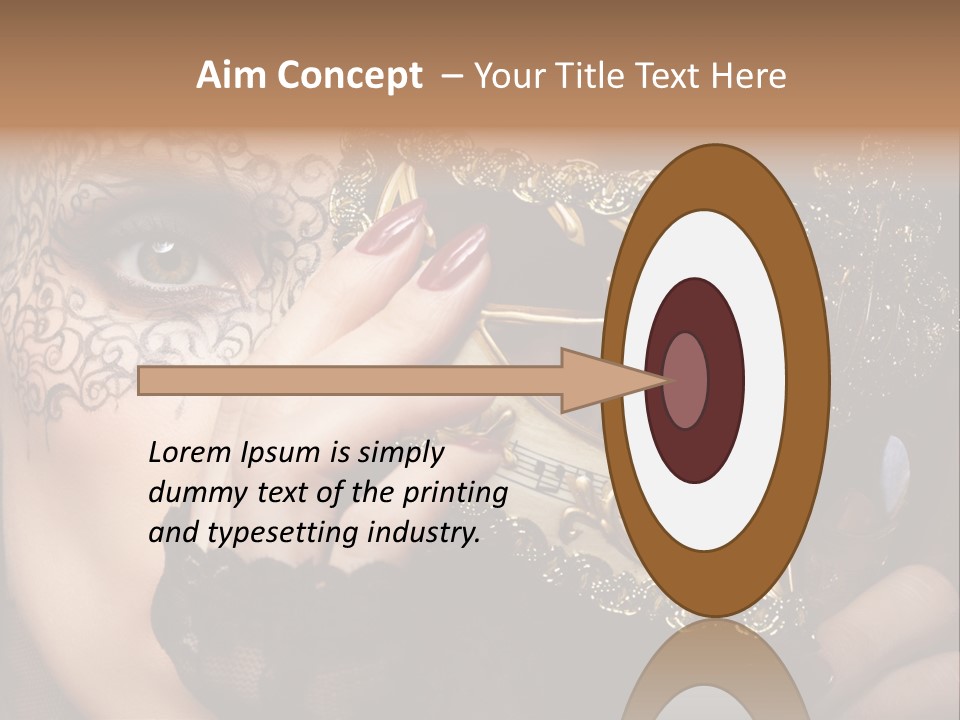 Lace Face White PowerPoint Template