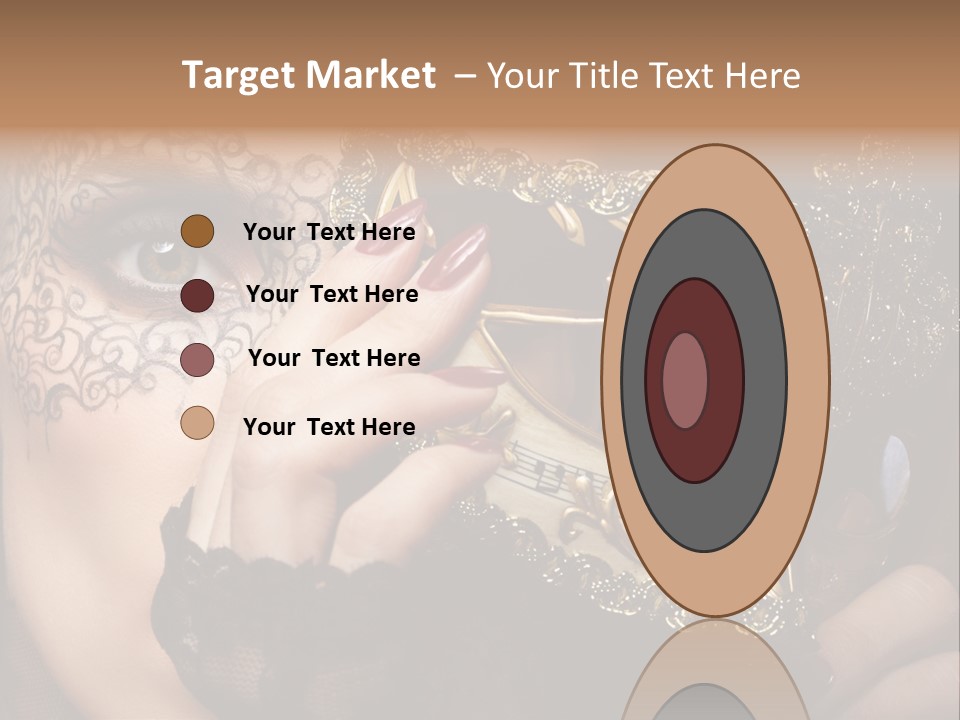 Lace Face White PowerPoint Template