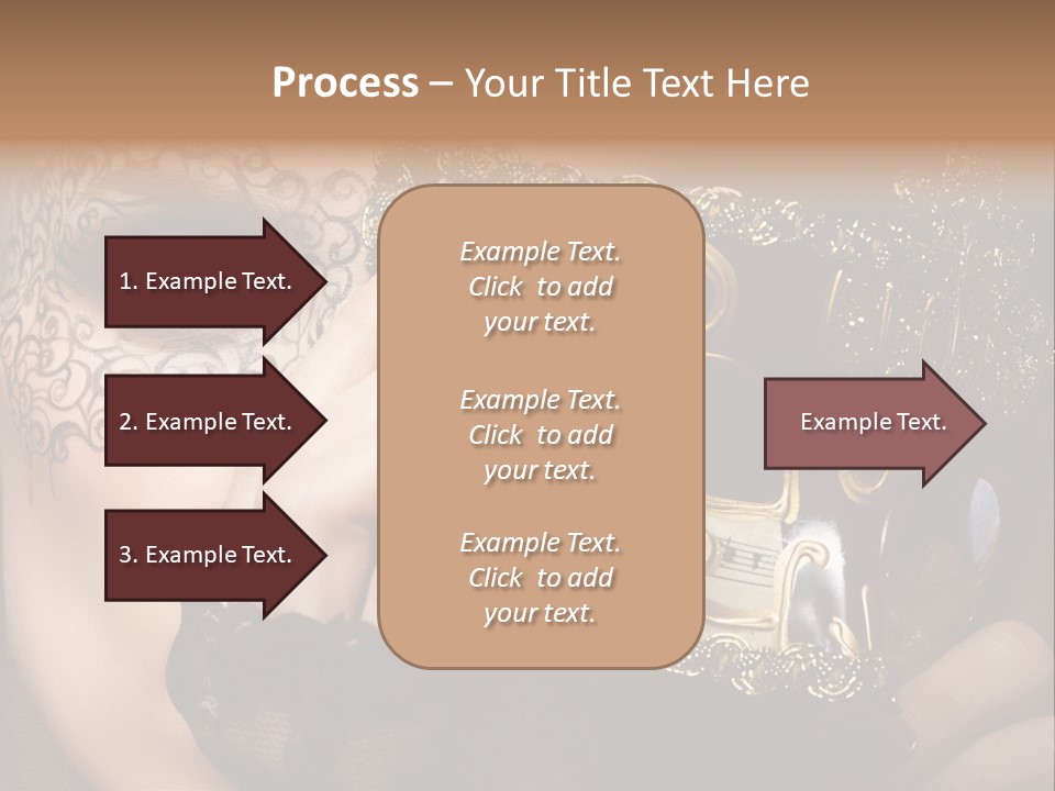 Lace Face White PowerPoint Template