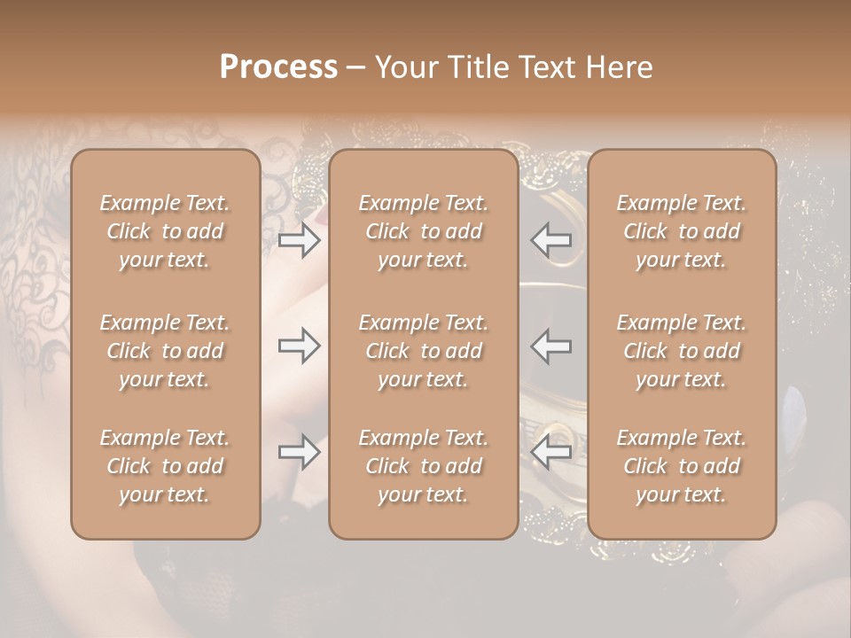 Lace Face White PowerPoint Template