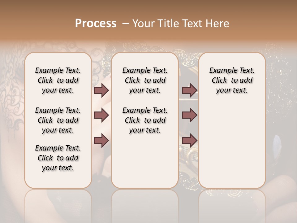 Lace Face White PowerPoint Template