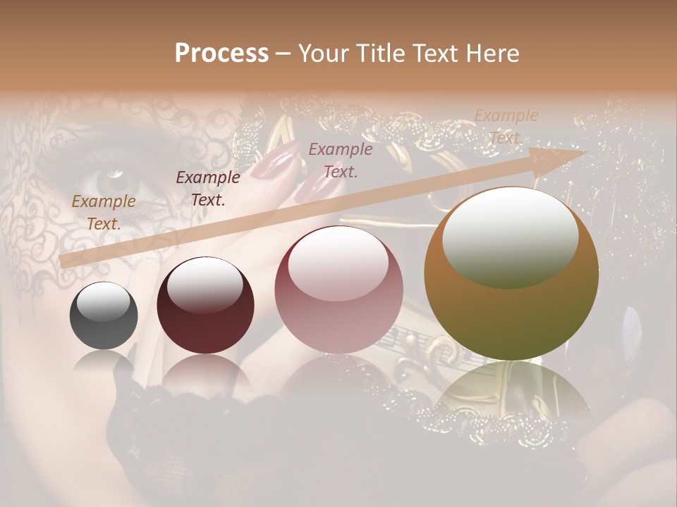 Lace Face White PowerPoint Template