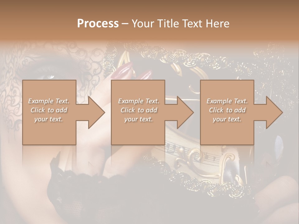 Lace Face White PowerPoint Template