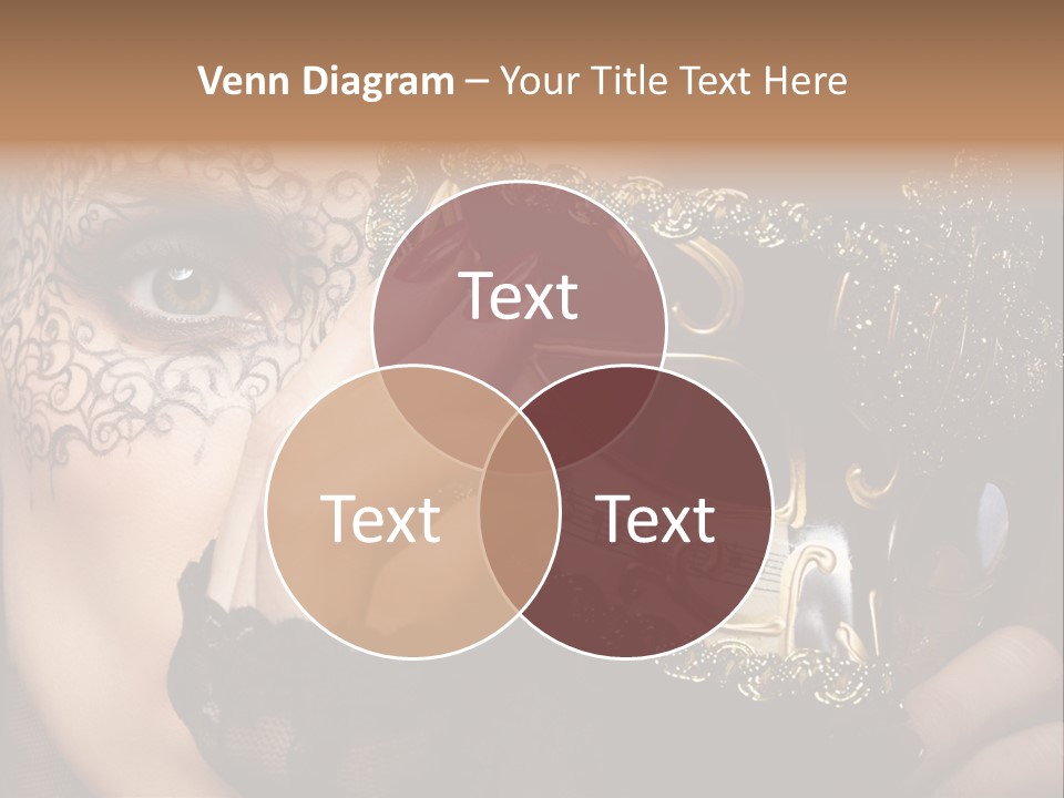 Lace Face White PowerPoint Template