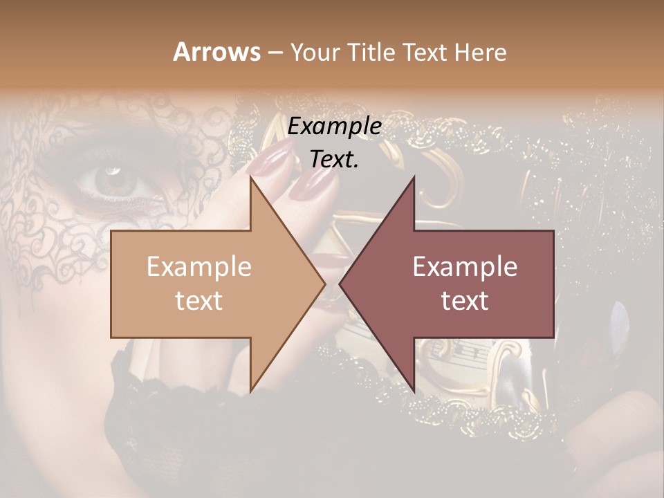 Lace Face White PowerPoint Template