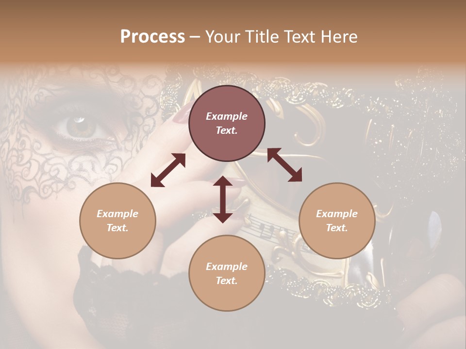 Lace Face White PowerPoint Template