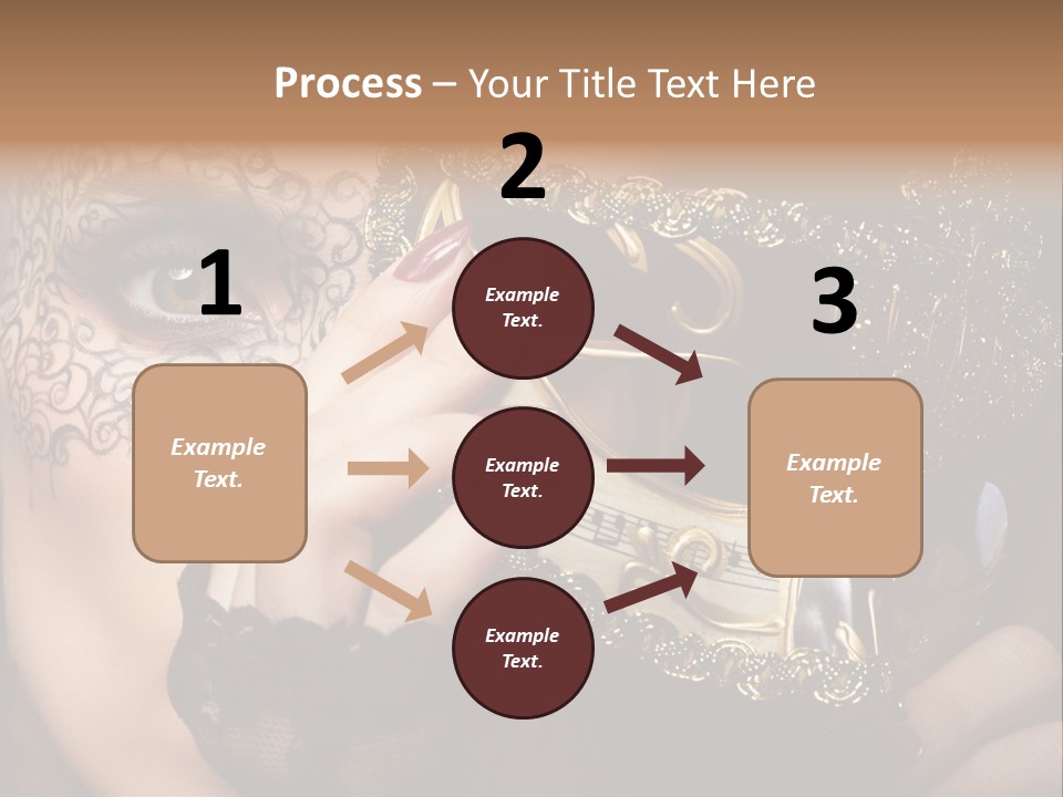 Lace Face White PowerPoint Template