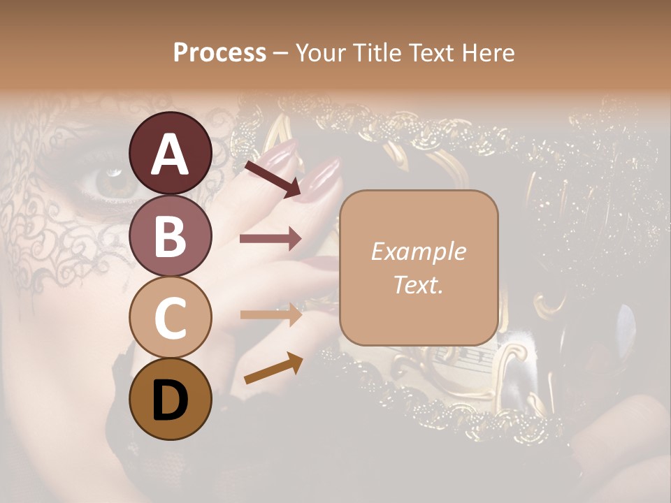 Lace Face White PowerPoint Template