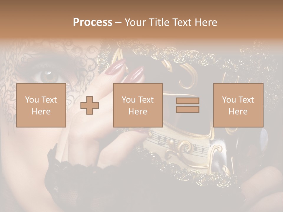 Lace Face White PowerPoint Template