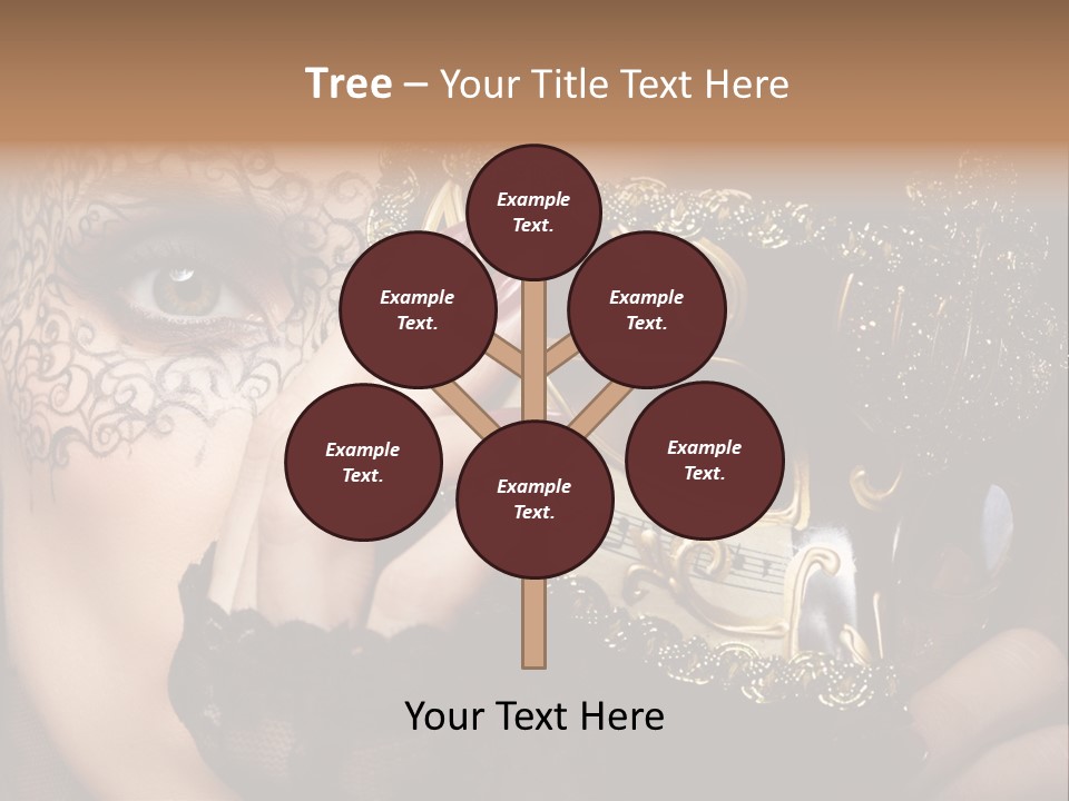 Lace Face White PowerPoint Template