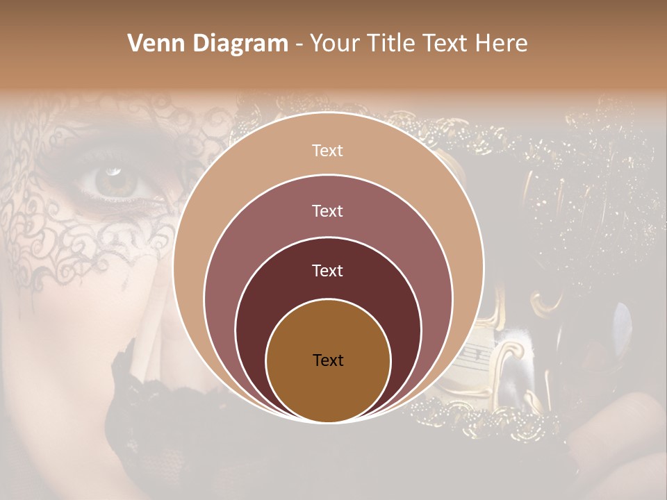 Lace Face White PowerPoint Template