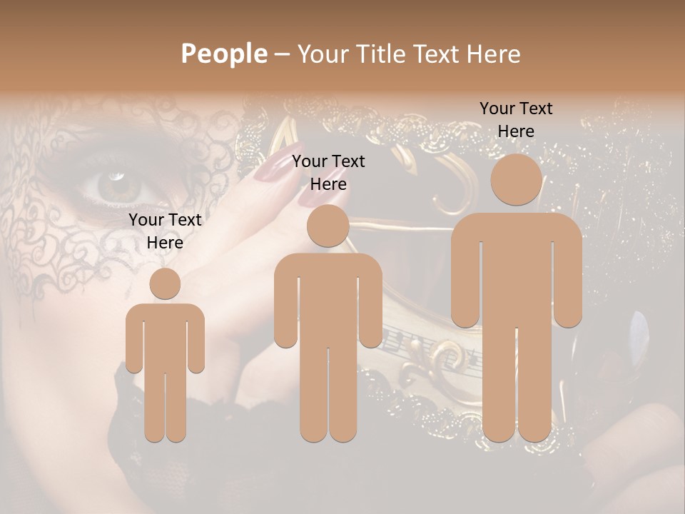 Lace Face White PowerPoint Template