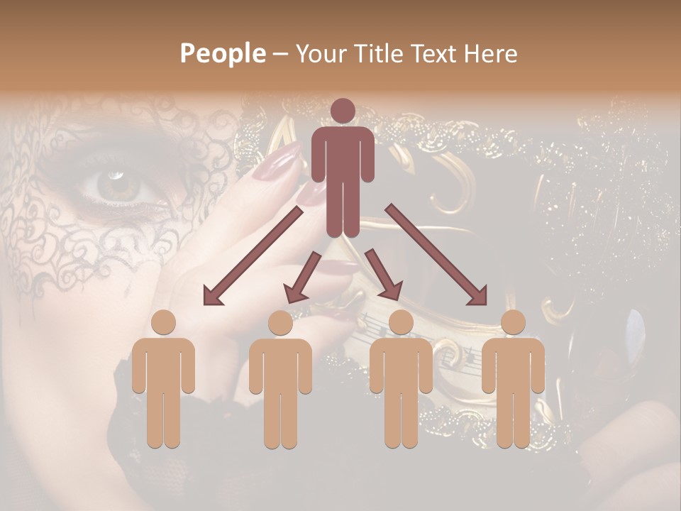 Lace Face White PowerPoint Template