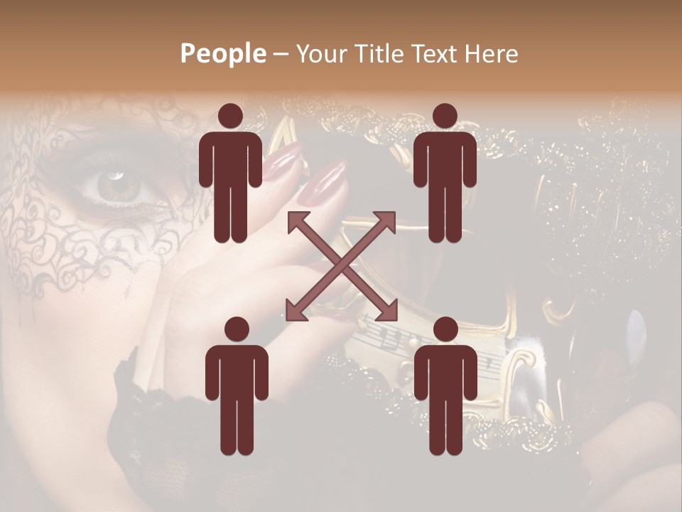 Lace Face White PowerPoint Template