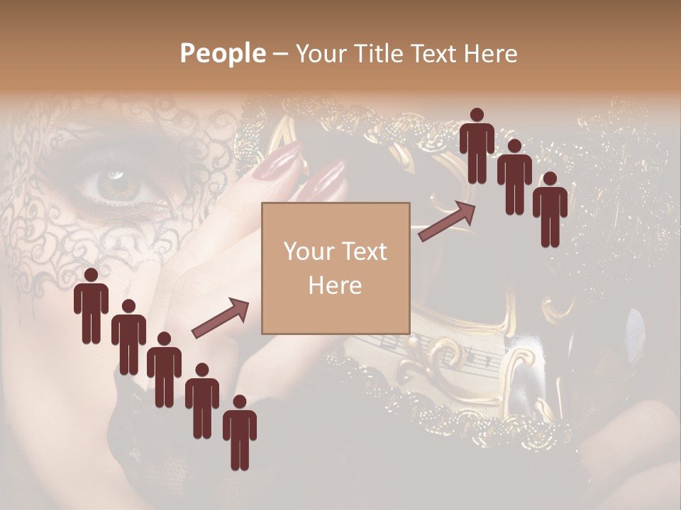 Lace Face White PowerPoint Template