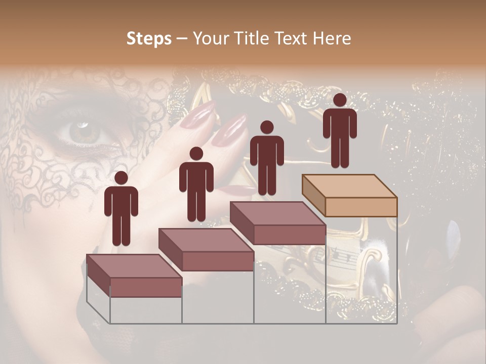 Lace Face White PowerPoint Template