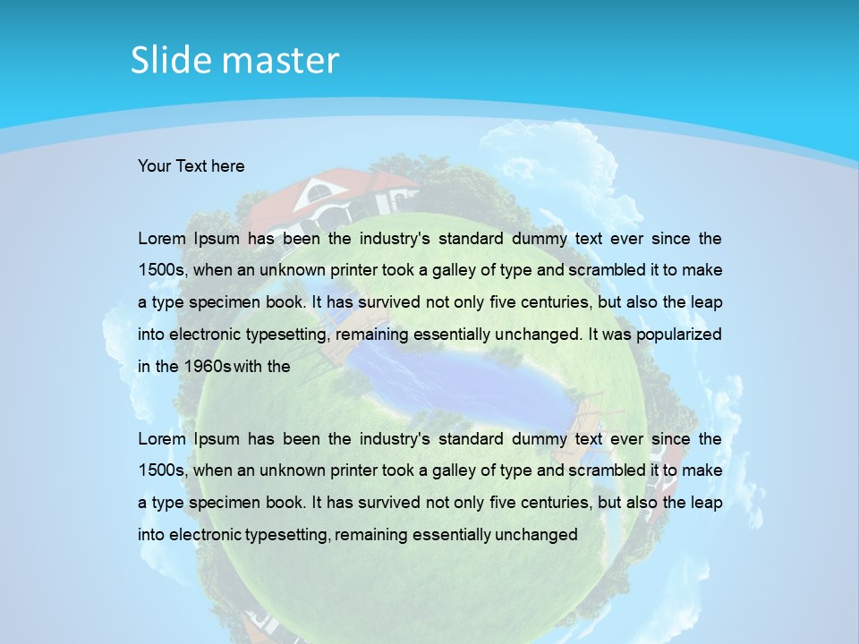 Ecology Farmstead Countryside PowerPoint Template