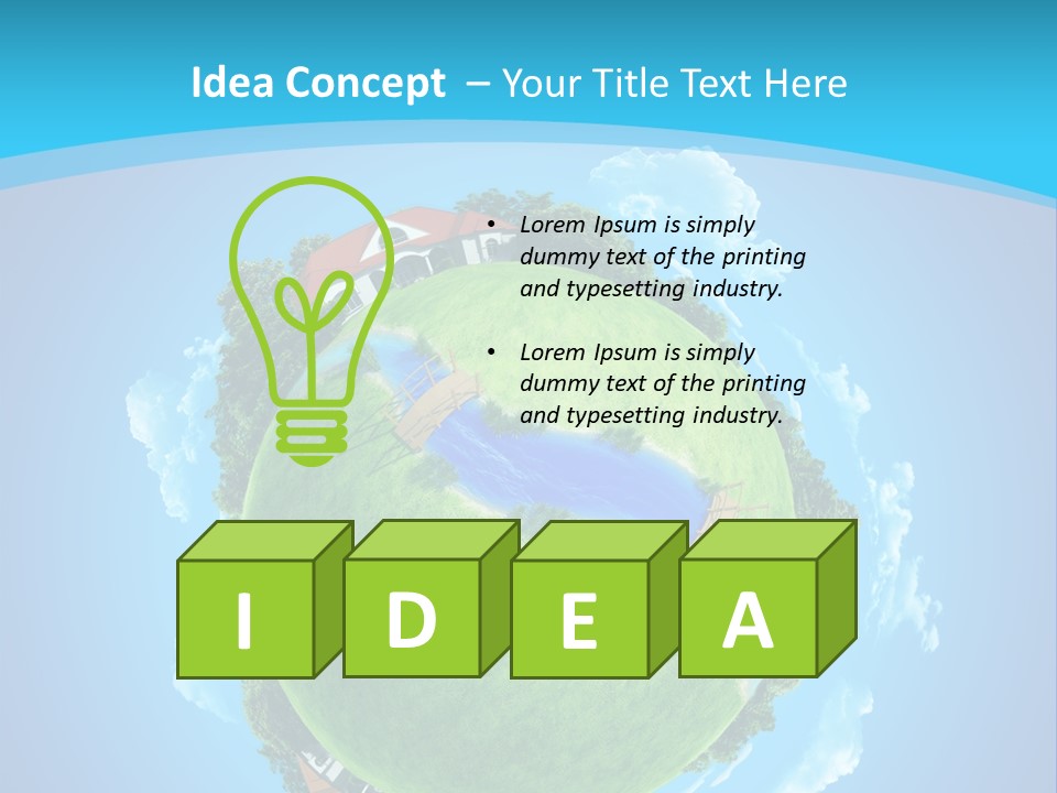 Ecology Farmstead Countryside PowerPoint Template