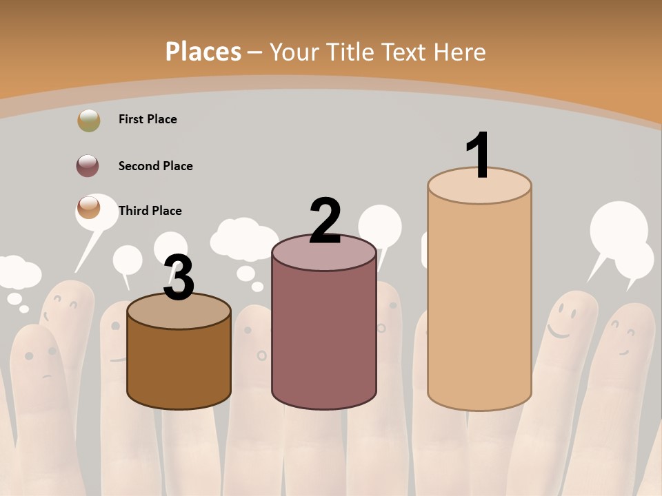 Palm Sign Happy PowerPoint Template