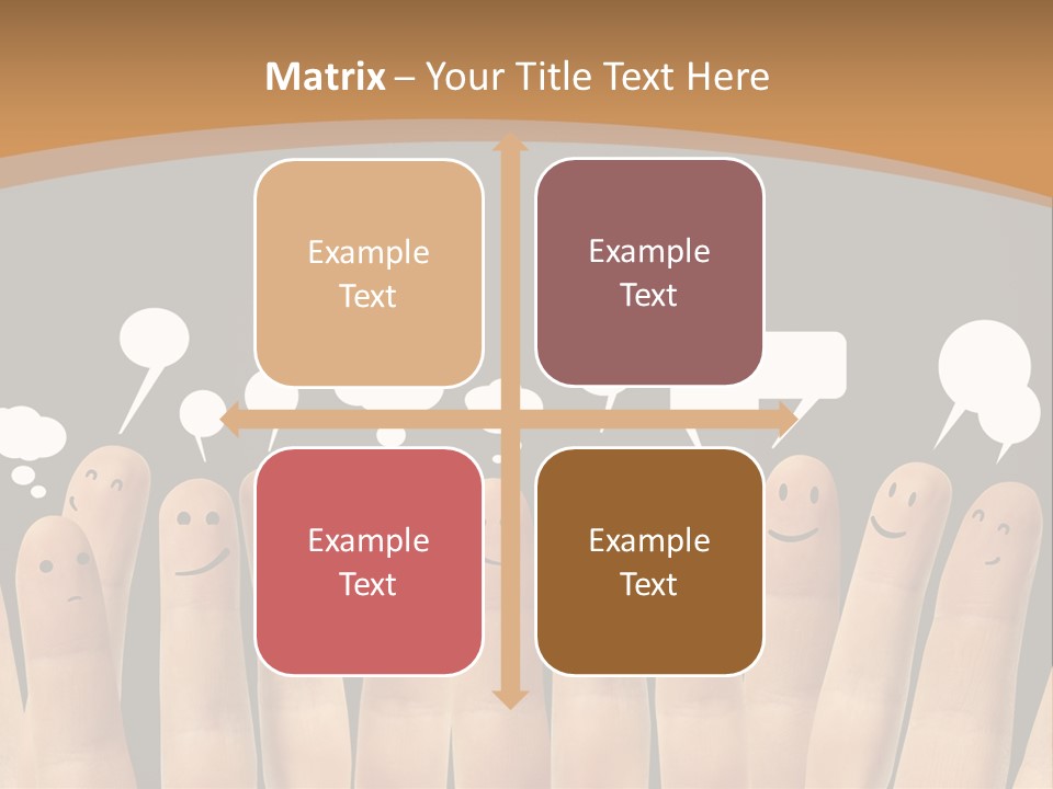 Palm Sign Happy PowerPoint Template