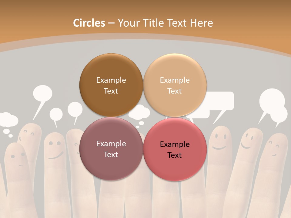 Palm Sign Happy PowerPoint Template