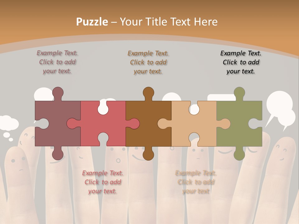 Palm Sign Happy PowerPoint Template